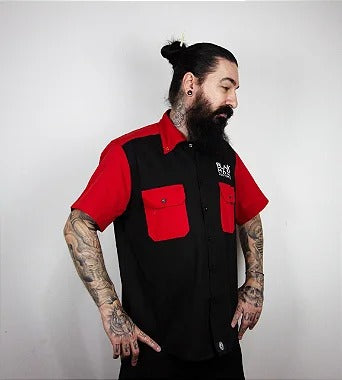 Workshirt Coral - Black Mask Kustom – SimonKustom